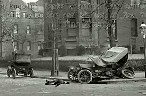 男子离奇穿越时空-出现在纽约街头